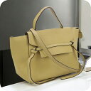 \さらに+4倍★今だけ!!/【中古】 セリーヌ ハンドバッグ レディース ブランド CELINE ベルトバッグ CE84410 イエロー バッグ 軽量 小さめ 手提げ 高級 おしゃれ プレゼント 女性 実用的 かわいい