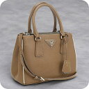 【中古】 プラダ トートバッグ レディース ブランド PRADA ガレリア サフィアーノレザー スモールバッグ レザー 1BA896 ブラウン バッグ 軽量 手...