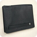 【中古】 フェンディ クラッチバッグ メンズ ブランド FENDI クラッチバッグ レザー 7VA445 ブラック バッグ