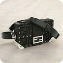 \2000円OFF+全品5倍★7/10限定/【中古】 フェンディ 斜め掛け ショルダーバッグ メンズ ブランド FENDI FFジャガード バゲット トランク ...