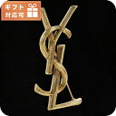 \さらに+4倍★今だけ!!/ サンローラン ブローチ レディース ブランド SAINT LAURENT イタリア 700582 ゴールド系 小物