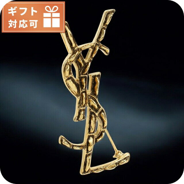 サンローラン ブローチ レディース ブランド SAINT LAURENT イタリア 470371 ゴールド系 小物