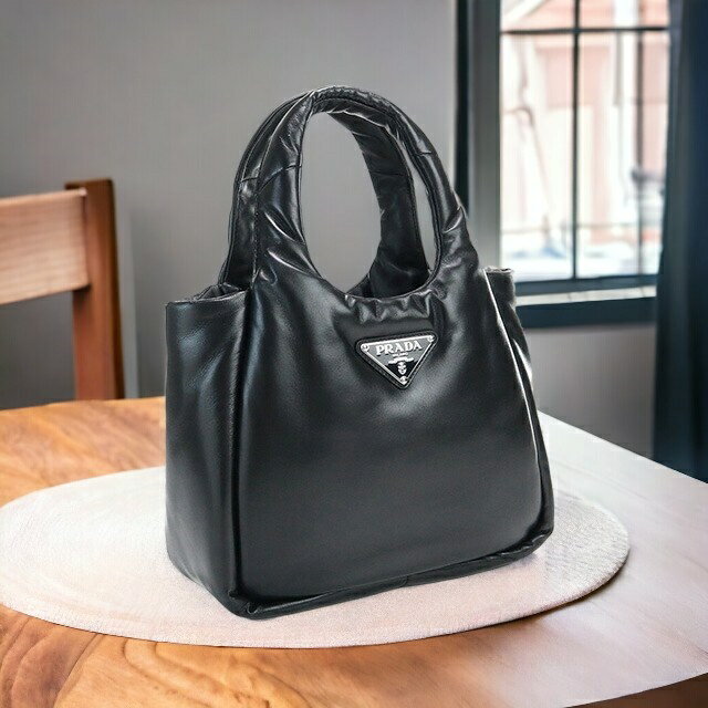 プラダ ハンドバッグ（レディース） プラダ ハンドバッグ レディース PRADA NAPPA SOFT レザー イタリア 1BG412 NERO ブラック バッグ