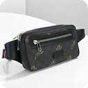 \10%割引クーポン★7日10時迄/【中古】 グッチ ボディバッグ メンズ ブランド GGスプリーム ベルトバッグ 474293 ブラック バッグ