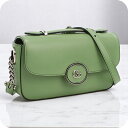 【中古】 グッチ 斜め掛け ショルダーバッグ レディース ブランド GUCCI プチGG ミニ ショルダーバッグ レザー 739722 グリーン バッグ