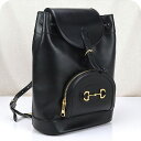 【中古】 グッチ リュック レディース ブランド GUCCI グッチ ホースビット 1955 バックパック GU90581 ブラック バッグ 旅行 高級 おしゃ...