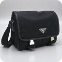 \さらに+4倍★今だけ!!/【中古】 プラダ ショルダーバッグ メンズ ブランド PRADA ショルダーバッグ PR88862 ブラック バッグ