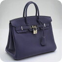 【中古】 エルメス ハンドバッグ レディース ブランド HERMES バーキン25 HE94496 ブルー バッグ 軽量 小さめ 手提げ 高級 おしゃれ プレゼント 女性 実用的 かわいい