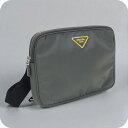 【中古】 プラダ ショルダーバッグ メンズ ブランド PRADA PR91860 グレー バッグ