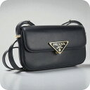 【中古】 プラダ ショルダーバッグ レディース ブランド PRADA 1BD339 ASK F0002 ブラック バッグ 斜めがけ 高級 おしゃれ プレゼント 女性 実用的 かわいい