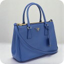 【中古】 プラダ トートバッグ レディース ブランド PRADA 2WAY PR93112 ブルー バッグ 軽量 手提げ 高級 おしゃれ プレゼント 女性 実用的 かわいい