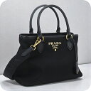 【中古】 プラダ トートバッグ レディース ブランド PRADA 2WAY PR93593 ブラック バッグ 軽量 手提げ 高級 おしゃれ プレゼント 女性 実用的 かわいい