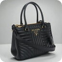【中古】 プラダ トートバッグ レディース ブランド PRADA 2WAY レザー ブラック バッグ 軽量 手提げ 高級 おしゃれ プレゼント 女性 実用的 かわいい
