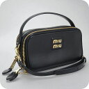 \3000円OFFクーポン★Rモバイル会員限定/【中古】 ミュウミュウ ハンドバッグ レディース ブランド MIUMIU 2WAYハンドバッグ MI95927 ブラック バッグ 軽量 小さめ 手提げ 高級 おしゃれ プレゼント 女性 実用的 かわいい