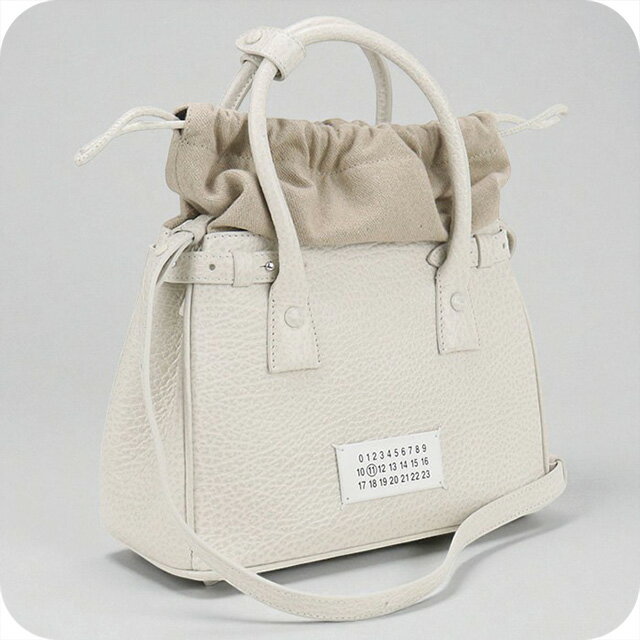 ＼10%OFF+さらに6倍★2日10時迄／【中古】 メゾンマルジェラ ハンドバッグ レディース ブランド Maison Margiela 5AC 2WAY SB3WD0005P4348T2003 ホワイト バッグ 軽量 小さめ 手提げ 高級 おしゃれ プレゼント 女性 実用的 かわいい