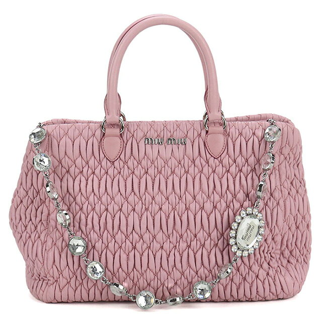 ��2000��OFF�����ݥ󡿡���š� �ߥ奦�ߥ奦 �ȡ��ȥХå� ��ǥ����� �֥��� MIUMIU �ޥƥ�å� 2WAY �쥶�� 5BA958 �ԥ� �Хå� ���� ���� ��� ������� �ץ쥼��� ���� ����Ū ���襤��