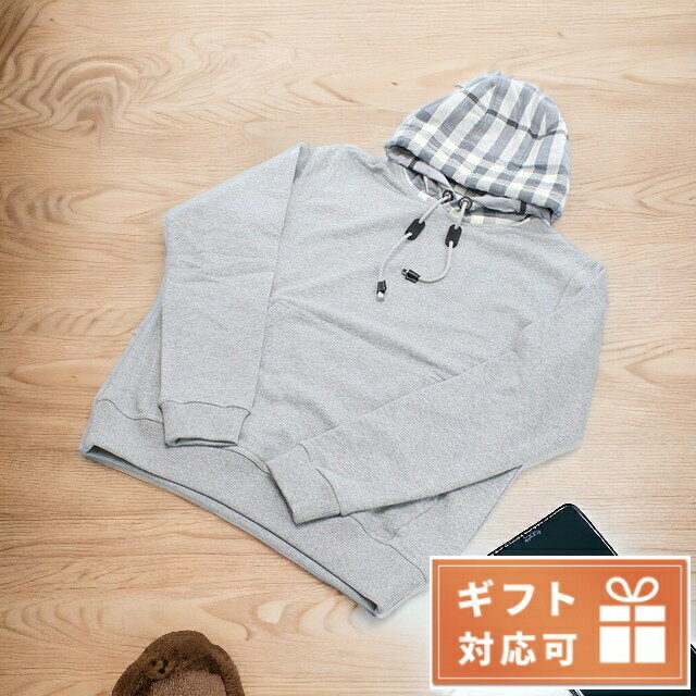 バーバリー パーカー メンズ BURBERRY コットン100％ ポルトガル 8057010 PALE GREY MELANGE グレー系 ファッション 選べるモデル 父の日 プレゼント 実用的