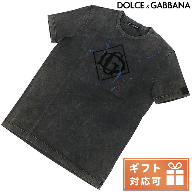 【あす楽対応】 ドルチェ&ガッバーナ Tシャツ メンズ DOLCE&GABBANA コットン100% イタリア G8MC8T ブラック ファッション 選べるモデル