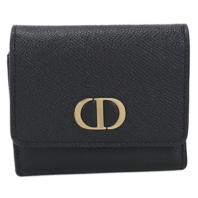 【中古】 ディオール 三折財布 レディース ブランド Dior ブラック 財布
