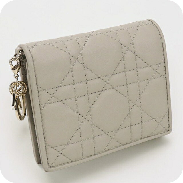 樂天商城 - 【中古】 ディオール 二折財布 レディース ブランド Dior レディディオール ガーデニア ウォレット ベージュ 財布