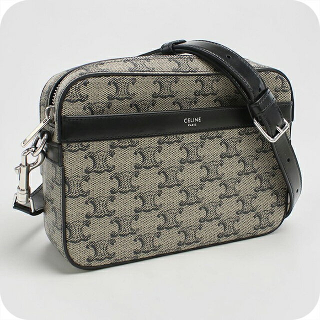 樂天商城 - 【中古】 セリーヌ 斜め掛け ショルダーバッグ メンズ ブランド CELINE トリオンフキャンバス スモールメッセンジャーバッグ グレー