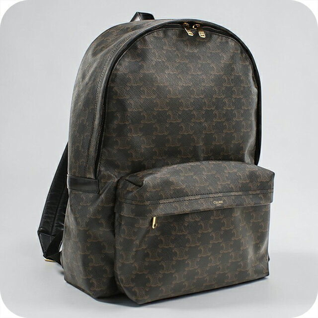Men'S Bag - ＼10%OFFクーポン★さらに+3倍／【中古】 セリーヌ リュック メンズ ブランド CELINE トリオンフキャンバス バックパック ブラック 旅行カバン ブランド 高級 おしゃれ プレゼント 男性 実用的 かっこいい