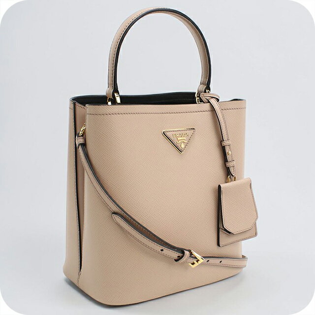 樂天商城 - 【中古】 プラダ ハンドバッグ レディース ブランド PRADA パニエ 2WAY 1BA212 ベージュ 軽量 小さめ 手提げ 高級 おしゃれ プレゼント 女性 実用的 かわいい