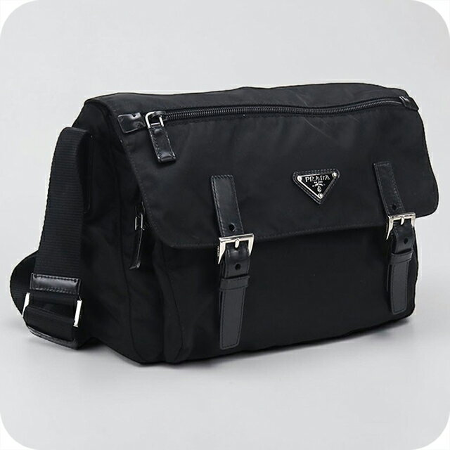 樂天商城 - 【中古】 プラダ 斜め掛け ショルダーバッグ メンズ ブランド PRADA BT6671 ブラック