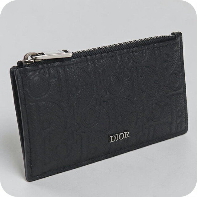 DIOR HOMME - 【中古】 ディオール 小銭入れ メンズ ブランド Dior ディオールグラビティ フラグメントケース レザー ブラック