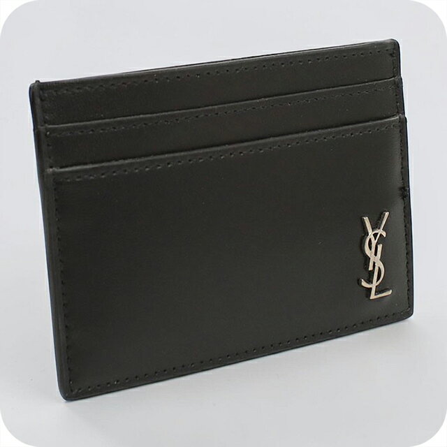 ＼10/7はラッキーDAY★ななぷれ感謝祭／ 【中古】 サンローラン カードケース コンパクト レディース ブランド SAINT LAURENT タイニーカサンドラ 607603 1JB0E 1000 ブラック 定期入れ 高級 おしゃれ プレゼント 実用的 nanaple-10161902 腕時計のななぷれ パッケージ画像