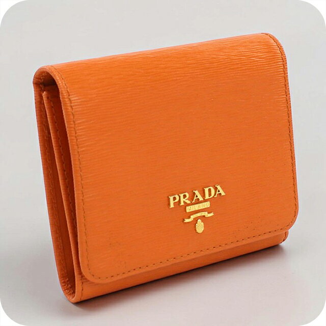 早い者勝ち　PRADA プラダ　二つ折り　財布　ロングウォレット　オレンジ 楽天市場】プラダ 財布 オレンジの通販