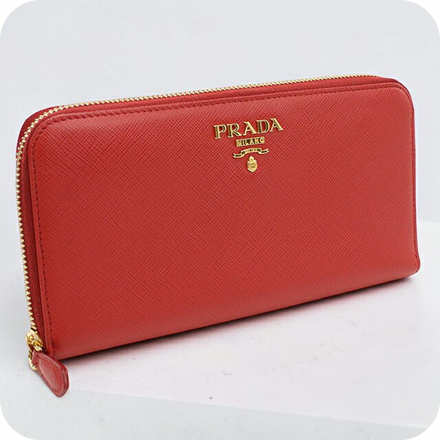 楽天市場】prada 財布 サフィアーノ ブラック×レッドの通販
