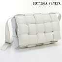 【中古】 ボッテガヴェネタ 斜め掛け ショルダーバッグ レディース ブランド BOTTEGA VENETA イントレチャート パデッドカセット レザー 591970 ホワイト