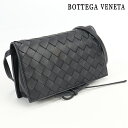 【中古】 ボッテガヴェネタ 斜め掛け ショルダーバッグ レディース ブランド BOTTEGA VENETA イントレチャート ミニショルダーバッグ レザー 630547 ブラック