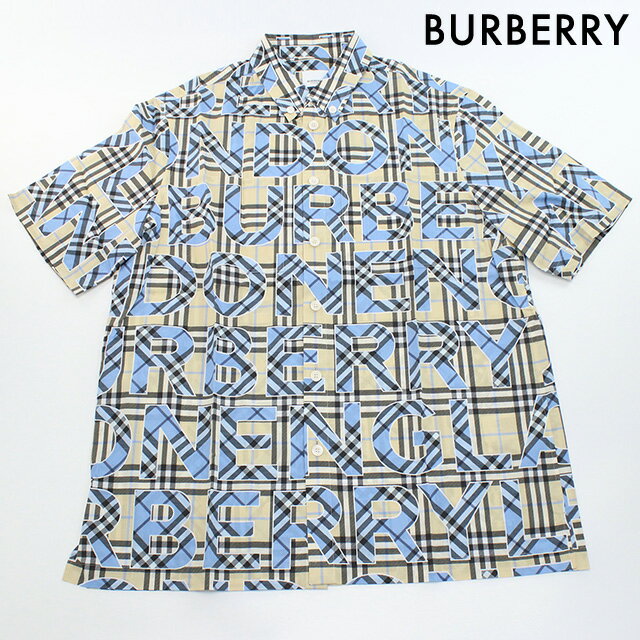 ＼5/10限定★先着2100円OFFクーポンにさらに+3倍／【中古】 バーバリー シャツ メンズ ブランド BURBERRY ノバチェックロゴシャツ コットン100％ マルチカラー