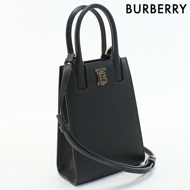 ＼21日10時まで★9,800円OFFクーポン！全品10%OFF／【中古】 バーバリー ハンドバッグ レディース ブランド BURBERRY マイクロ フランシス トート レザー 8052305 ブラック