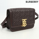  バーバリー 斜め掛け ショルダーバッグ レディース ブランド BURBERRY TB ショルダーバッグ レザー ブラウン