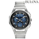 【トートバック付】 ブローバ カーブ ハイプレシジョンクォーツ 腕時計 ブランド メンズ クロノグラフ オープンハート BULOVA 96A205 アナログ ブ...