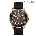 【トートバック付】 ブローバ マリンスター シリーズC プレシジョニストクォーツ 腕時計 ブランド メンズ BULOVA 98B421 アナログ ブラウン ブラ...