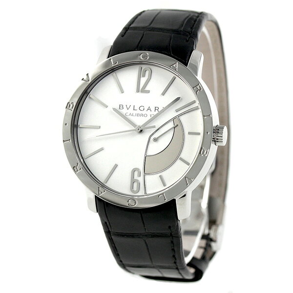ブルガリ 時計 メンズ BVLGARI ブルガリ43mm 手巻き BB43WSL 腕時計 ホワイト ブラ...