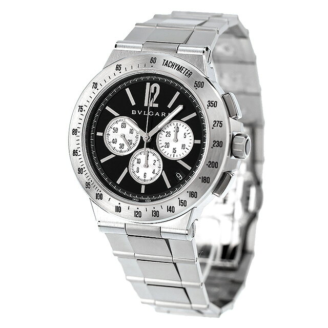 ブルガリ 時計 BVLGARI ディアゴノ 41mm 自動巻き メンズ DG41BSSDCHTA ブラック ...
