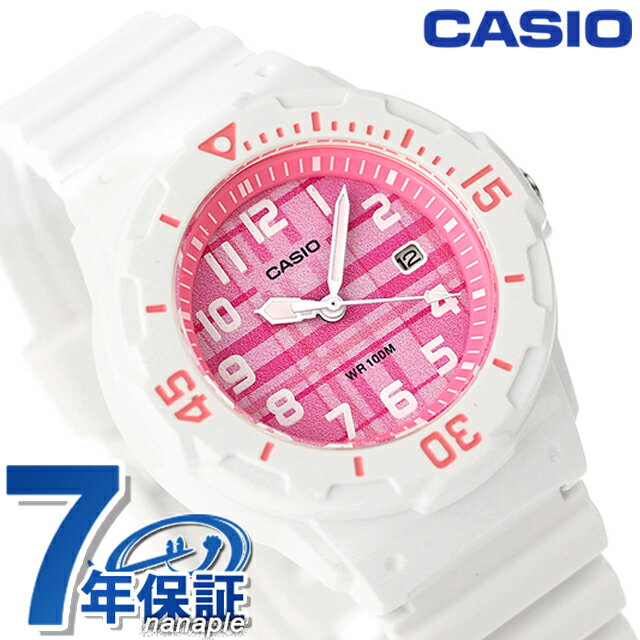 ＼27日02時まで★先着2000円OFFクーポン／ カシオ CASIO LRW-200H-4CV チプカシ 海外モデル ユニセックス メンズ レディース 腕時計 ブランド カシオ casio アナログ ピンク ホワイト 白 父の日 プレゼント 実用的