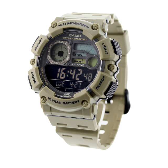 ＼20日限定★10%OFF+最大100%還元／ カシオ CASIO WS-1500H-5BV デジタル チプカシ ...