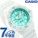 \2000円OFFクーポン+さらに9倍/ カシオ チープカシオ カレンダー アナログ レディース LRW-200H-3CVDF CASIO 腕時計 グリーン ホワイト 時計 ブランド おしゃれ 防水 小さい 軽い かわいい プレゼント 女性 実用的