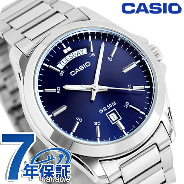 楽天腕時計のななぷれ＼店内2000円OFF+さらに9倍／ カシオ チープカシオ CASIO クォーツ 電池式 MTP-1370D-2A2V スタンダード 海外モデル メンズ チプカシ 腕時計 ブランド カシオ casio アナログ ネイビー おしゃれ 防水 小さい 軽い かわいい プレゼント 実用的