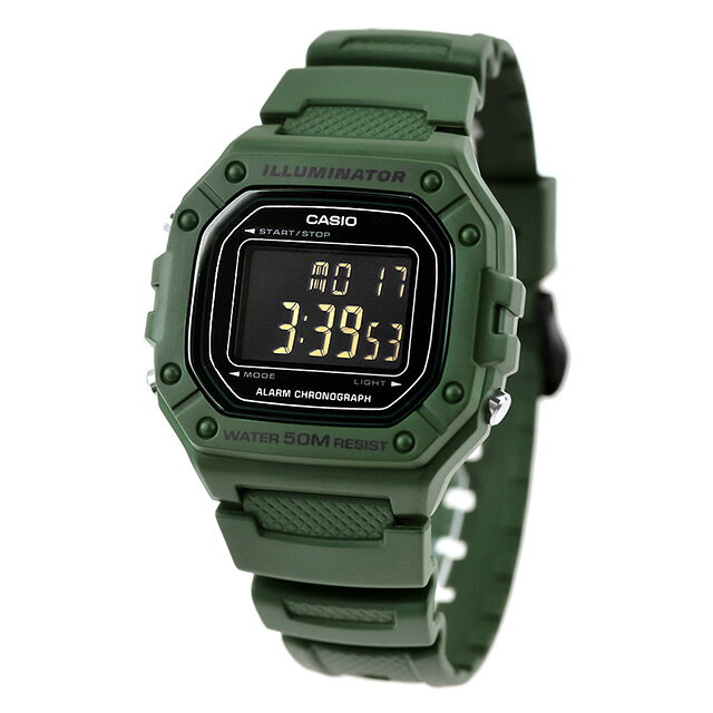 ＼10%OFF／ カシオ チープカシオ CASIO アウトドア クォーツ 電池式 W-218H-3BV ス...