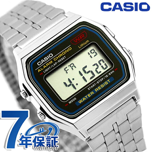 カシオ チープカシオ CASIO スタンダード クォーツ 電池式 A159WA-N1 ユニセックス チプカシ メンズ レディース 腕時計 ブランド カシオ casio デジタル ブラック 黒 おしゃれ 防水 かわいい プレゼント 実用的