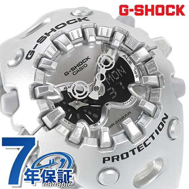 乐天商城 - gショック ジーショック G-SHOCK ANALOG-DIGITAL クォーツ 電池式 GA-V01A-8A メンズ 腕時計 ブランド カシオ casio アナデジ シルバー おしゃれ 防水 軽い プレゼント 男性 実用的