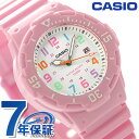 カシオ 腕時計 ブランド チープカシオ 海外モデル デイト レディース LRW-200H-4B2VDF CASIO クオーツ ホワイト×ピンク チプカシ 時計 プレゼント ギフト