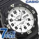 カシオ 腕時計 チープカシオ クオーツ MRW-200H-7BVDF CASIO ホワイト×ブラック チプカシ 時計 プレゼント ギフト